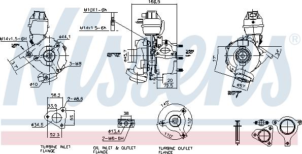 Nissens 93074 - Kompresors, Turbopūte autodraugiem.lv