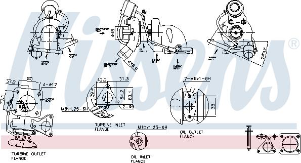 Nissens 93075 - Kompresors, Turbopūte autodraugiem.lv