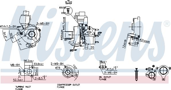 Nissens 93146 - Kompresors, Turbopūte autodraugiem.lv