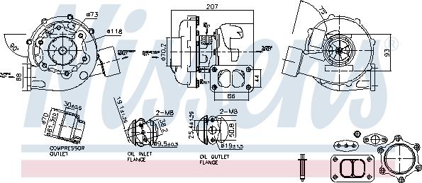 Nissens 93298 - Kompresors, Turbopūte autodraugiem.lv