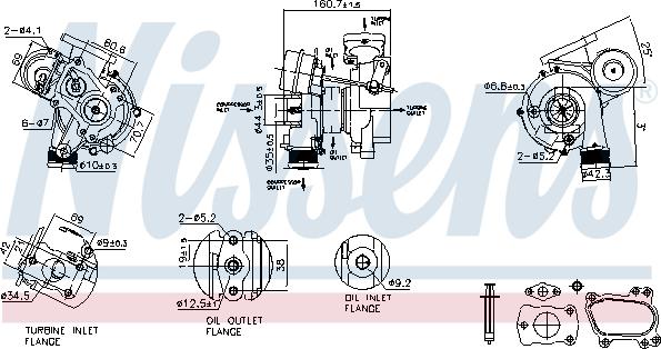 Nissens 93256 - Kompresors, Turbopūte autodraugiem.lv