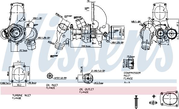 Nissens 93205 - Kompresors, Turbopūte autodraugiem.lv