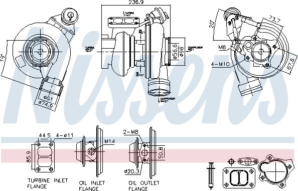 Nissens 93757 - Kompresors, Turbopūte autodraugiem.lv