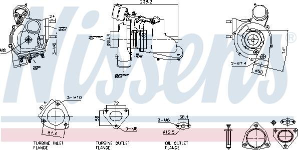 Nissens 93730 - Kompresors, Turbopūte autodraugiem.lv