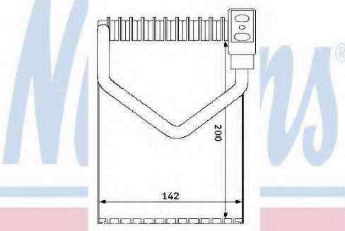 Nissens 92172 - Iztvaikotājs, Gaisa kondicionēšanas sistēma autodraugiem.lv