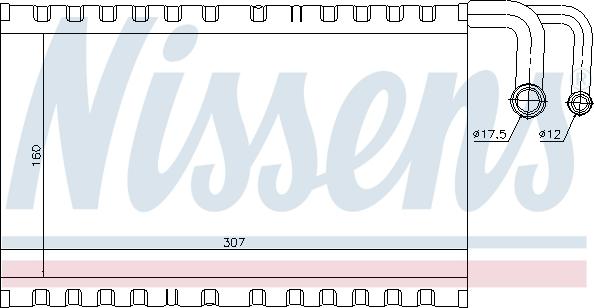 Nissens 92235 - Iztvaikotājs, Gaisa kondicionēšanas sistēma autodraugiem.lv