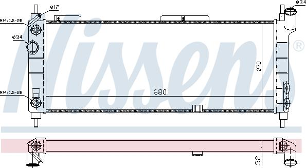 Nissens 699458 - Radiators, Motora dzesēšanas sistēma autodraugiem.lv