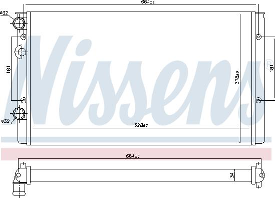 Nissens 699748 - Radiators, Motora dzesēšanas sistēma autodraugiem.lv