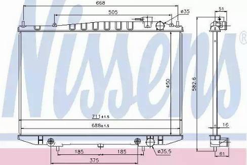 Nissens 69453 - Radiators, Motora dzesēšanas sistēma autodraugiem.lv