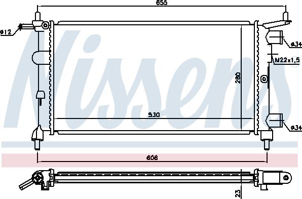 Nissens 694520 - Radiators, Motora dzesēšanas sistēma autodraugiem.lv