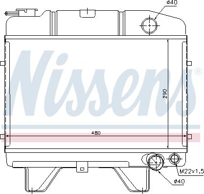 Nissens 694050 - Radiators, Motora dzesēšanas sistēma autodraugiem.lv