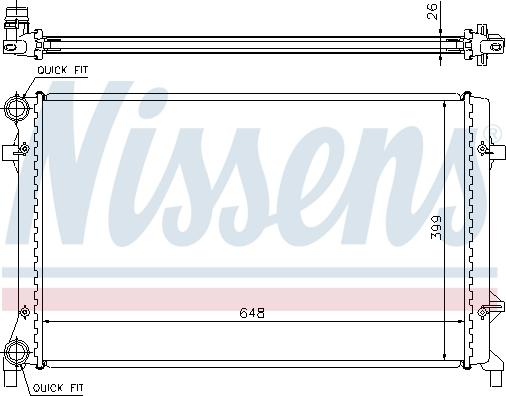 Nissens 695481 - Radiators, Motora dzesēšanas sistēma autodraugiem.lv