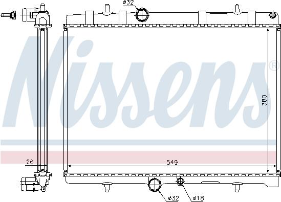 Nissens 695550 - Radiators, Motora dzesēšanas sistēma autodraugiem.lv