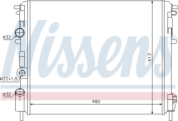 Nissens 695640 - Radiators, Motora dzesēšanas sistēma autodraugiem.lv