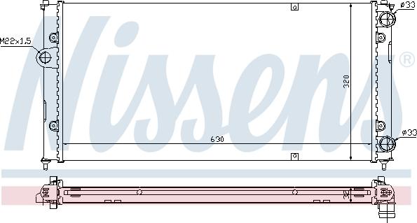 Nissens 695603 - Radiators, Motora dzesēšanas sistēma autodraugiem.lv