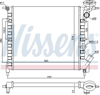 Nissens 695229 - Radiators, Motora dzesēšanas sistēma autodraugiem.lv