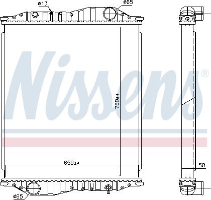 Nissens 69602A - Radiators, Motora dzesēšanas sistēma autodraugiem.lv