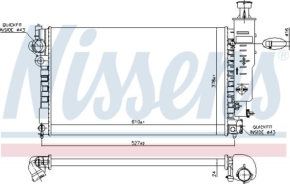 Nissens 690916 - Radiators, Motora dzesēšanas sistēma autodraugiem.lv