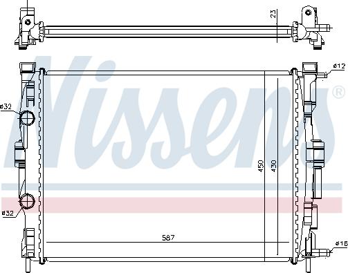 Nissens 690669 - Radiators, Motora dzesēšanas sistēma autodraugiem.lv