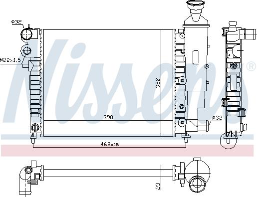 Nissens 690382 - Radiators, Motora dzesēšanas sistēma autodraugiem.lv