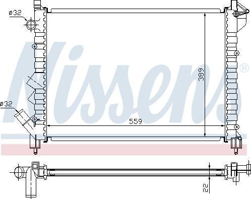 Nissens 691497 - Radiators, Motora dzesēšanas sistēma autodraugiem.lv