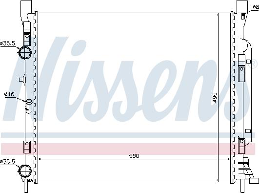 Nissens 698545 - Radiators, Motora dzesēšanas sistēma autodraugiem.lv