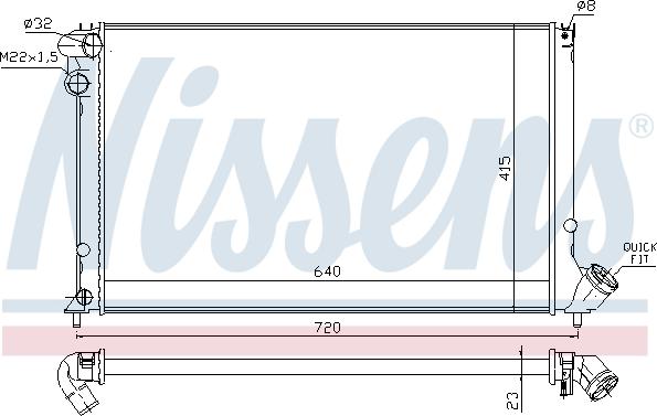 Nissens 698828 - Radiators, Motora dzesēšanas sistēma autodraugiem.lv