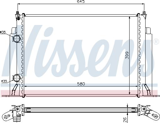 Nissens 693518 - Radiators, Motora dzesēšanas sistēma autodraugiem.lv