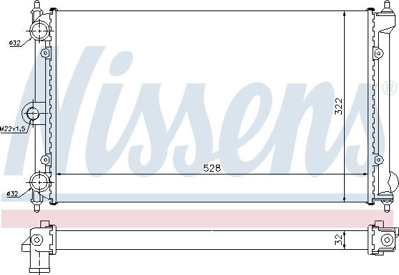 Nissens 693063 - Radiators, Motora dzesēšanas sistēma autodraugiem.lv