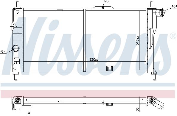 Nissens 693809 - Radiators, Motora dzesēšanas sistēma autodraugiem.lv