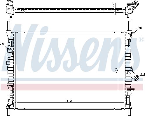 Nissens 69240 - Radiators, Motora dzesēšanas sistēma autodraugiem.lv