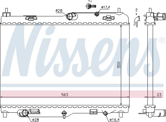 Nissens 69234 - Radiators, Motora dzesēšanas sistēma autodraugiem.lv