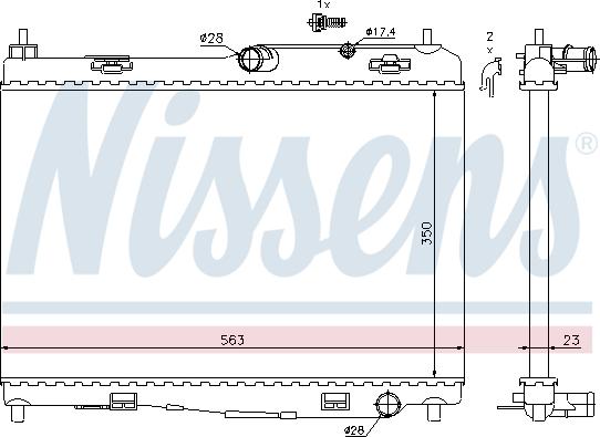 Nissens 69235 - Radiators, Motora dzesēšanas sistēma autodraugiem.lv