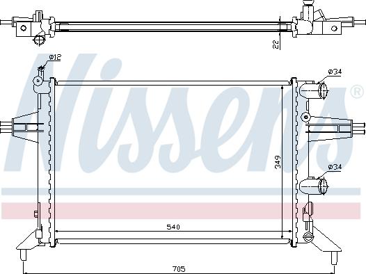 Nissens 697623 - Radiators, Motora dzesēšanas sistēma autodraugiem.lv