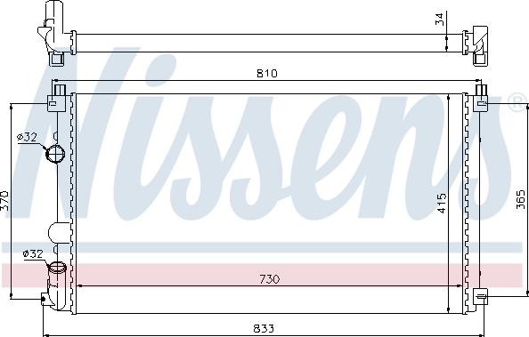 Nissens 697151 - Radiators, Motora dzesēšanas sistēma autodraugiem.lv