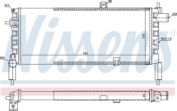 Nissens 697163 - Radiators, Motora dzesēšanas sistēma autodraugiem.lv