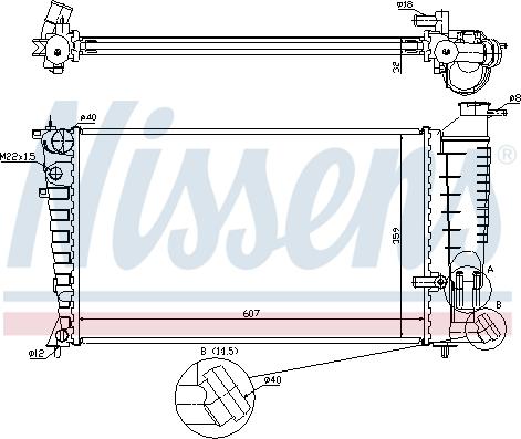 Nissens 697136 - Radiators, Motora dzesēšanas sistēma autodraugiem.lv