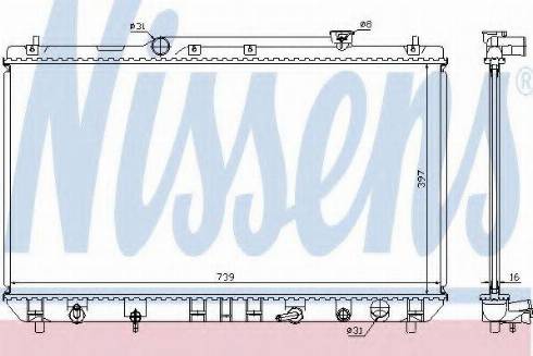 Nissens 64699A - Radiators, Motora dzesēšanas sistēma autodraugiem.lv