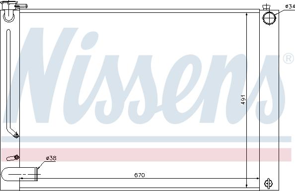 Nissens 64660 - Radiators, Motora dzesēšanas sistēma autodraugiem.lv