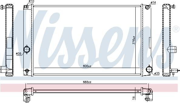 Nissens 646842 - Radiators, Motora dzesēšanas sistēma autodraugiem.lv
