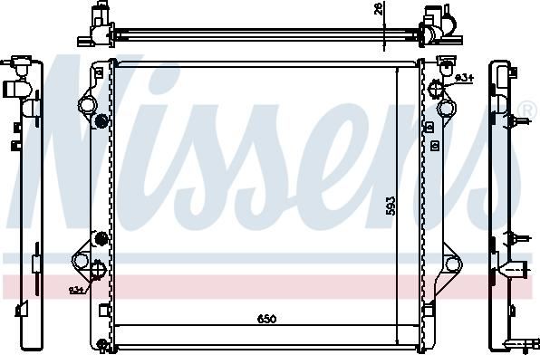 Nissens 64684 - Radiators, Motora dzesēšanas sistēma autodraugiem.lv