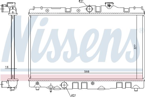 Nissens 646886 - Radiators, Motora dzesēšanas sistēma autodraugiem.lv