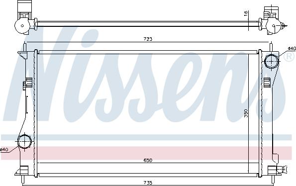 Nissens 646878 - Radiators, Motora dzesēšanas sistēma autodraugiem.lv