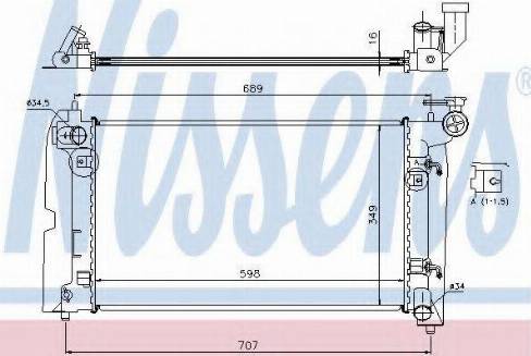 Nissens 64632A - Radiators, Motora dzesēšanas sistēma autodraugiem.lv