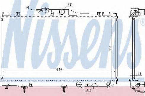 Nissens 64628A - Radiators, Motora dzesēšanas sistēma autodraugiem.lv