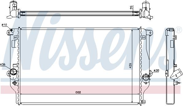 Nissens 64677A - Radiators, Motora dzesēšanas sistēma autodraugiem.lv