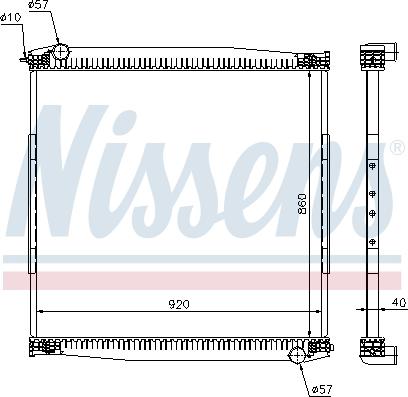 Nissens 640690 - Radiators, Motora dzesēšanas sistēma autodraugiem.lv