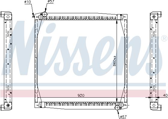 Nissens 64069A - Radiators, Motora dzesēšanas sistēma autodraugiem.lv