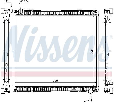 Nissens 64067A - Radiators, Motora dzesēšanas sistēma autodraugiem.lv