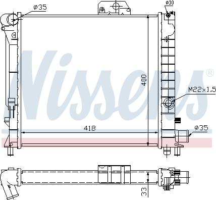 Nissens 64039 - Radiators, Motora dzesēšanas sistēma autodraugiem.lv